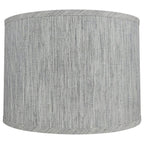 Abat-jour tambour classique en lin lisse, taille inférieure : 8 à 16