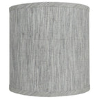 Abat-jour tambour classique en lin lisse, taille inférieure : 8 à 16