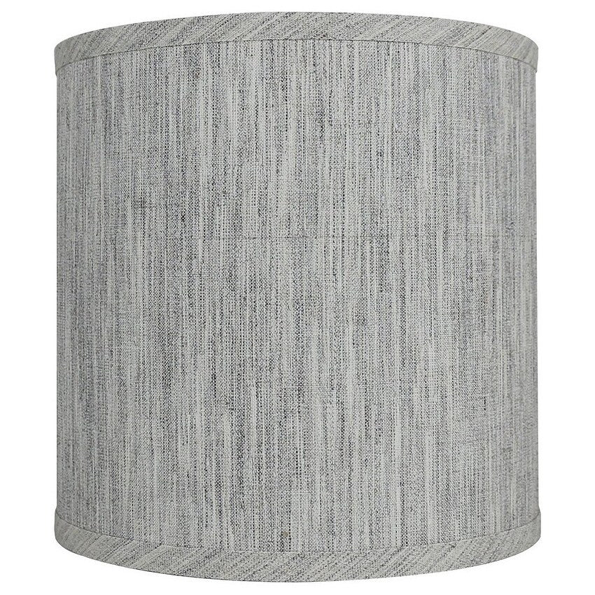 Abat-jour tambour classique en lin lisse, taille inférieure : 8 à 16