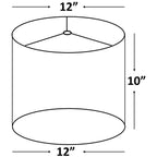 Abat-jour tambour classique en lin lisse, taille inférieure : 8 à 16