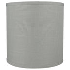 Abat-jour tambour classique en lin lisse, taille inférieure : 8 à 16