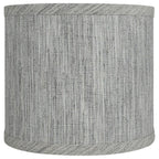 Abat-jour tambour classique en lin lisse, taille inférieure : 8 à 16