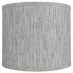 Abat-jour tambour classique en lin lisse, taille inférieure : 8 à 16