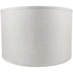 Abat-jour tambour classique en lin lisse, taille inférieure : 8 à 16