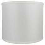 Abat-jour tambour classique en lin lisse, taille inférieure : 8 à 16