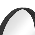 Miroir mural rond classique avec cadre en bois