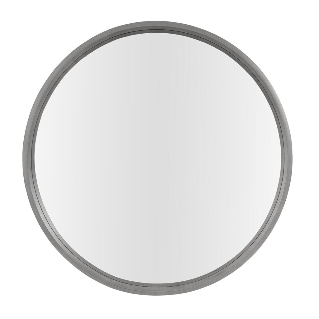 Miroir mural rond classique avec cadre en bois