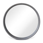 Miroir mural rond classique avec cadre en bois