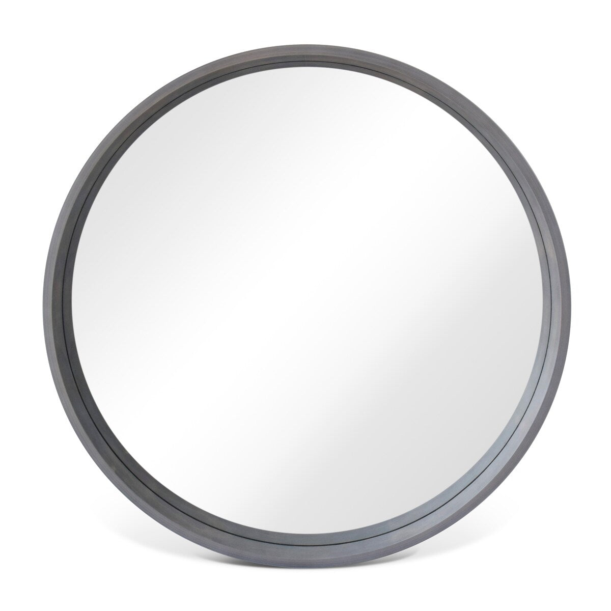 Miroir mural rond classique avec cadre en bois