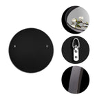Miroir mural rond classique avec cadre en bois