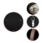 Miroir mural rond classique avec cadre en bois