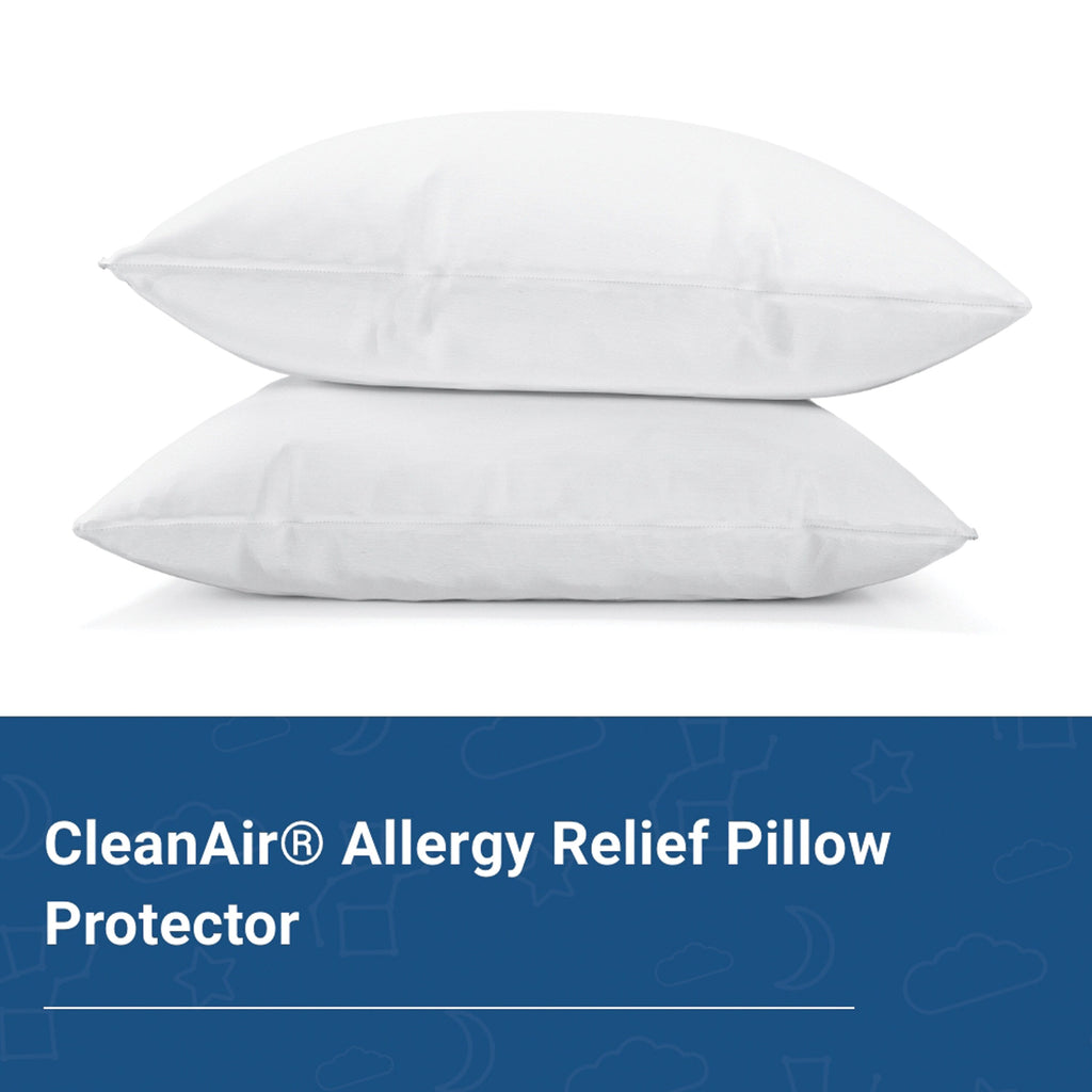 Protège-oreiller anti-allergènes CleanAir, imperméable, anti-punaises de lit et anti-poussière, respirant