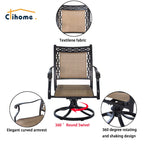 Ensemble de salle à manger d'extérieur Clihome 5 pièces en aluminium moulé pour patio