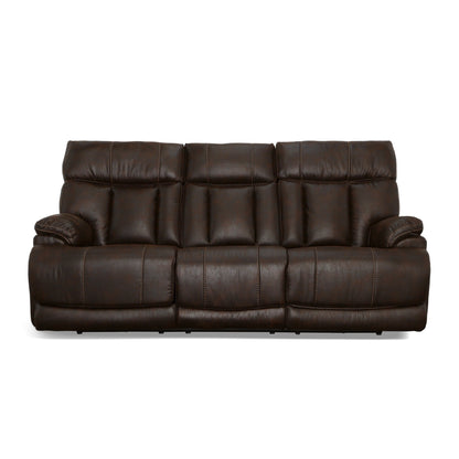 Canapé inclinable électrique Clive avec appuis-tête et soutien lombaire électriques par Flexsteel - 88 x 43 x 41