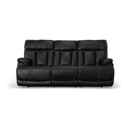 Canapé inclinable électrique Clive avec appuis-tête et soutien lombaire électriques par Flexsteel - 88 x 43 x 41