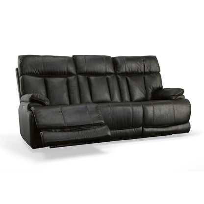 Canapé inclinable électrique Clive avec appuis-tête et soutien lombaire électriques par Flexsteel - 88 x 43 x 41