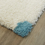 Tapis à poils longs pour enfants Mod-Tod Clouds