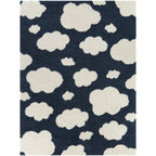 Tapis à poils longs pour enfants Mod-Tod Clouds