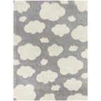 Tapis à poils longs pour enfants Mod-Tod Clouds