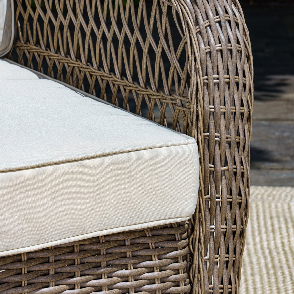 Ensemble de 3 chaises pivotantes en osier pour l'extérieur Rio Vista