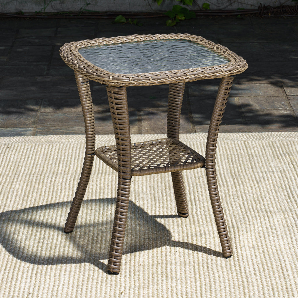Ensemble de 3 chaises pivotantes en osier pour l'extérieur Rio Vista