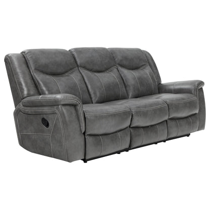 Canapé Conrad rembourré avec accoudoirs inclinables, gris