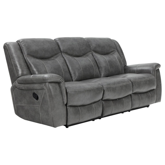 Canapé Conrad rembourré avec accoudoirs inclinables, gris