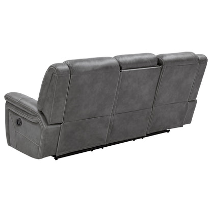 Canapé Conrad rembourré avec accoudoirs inclinables, gris