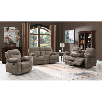 Canapé modulable Myleene Mocha avec table rabattable