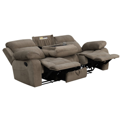 Canapé modulable Myleene Mocha avec table rabattable