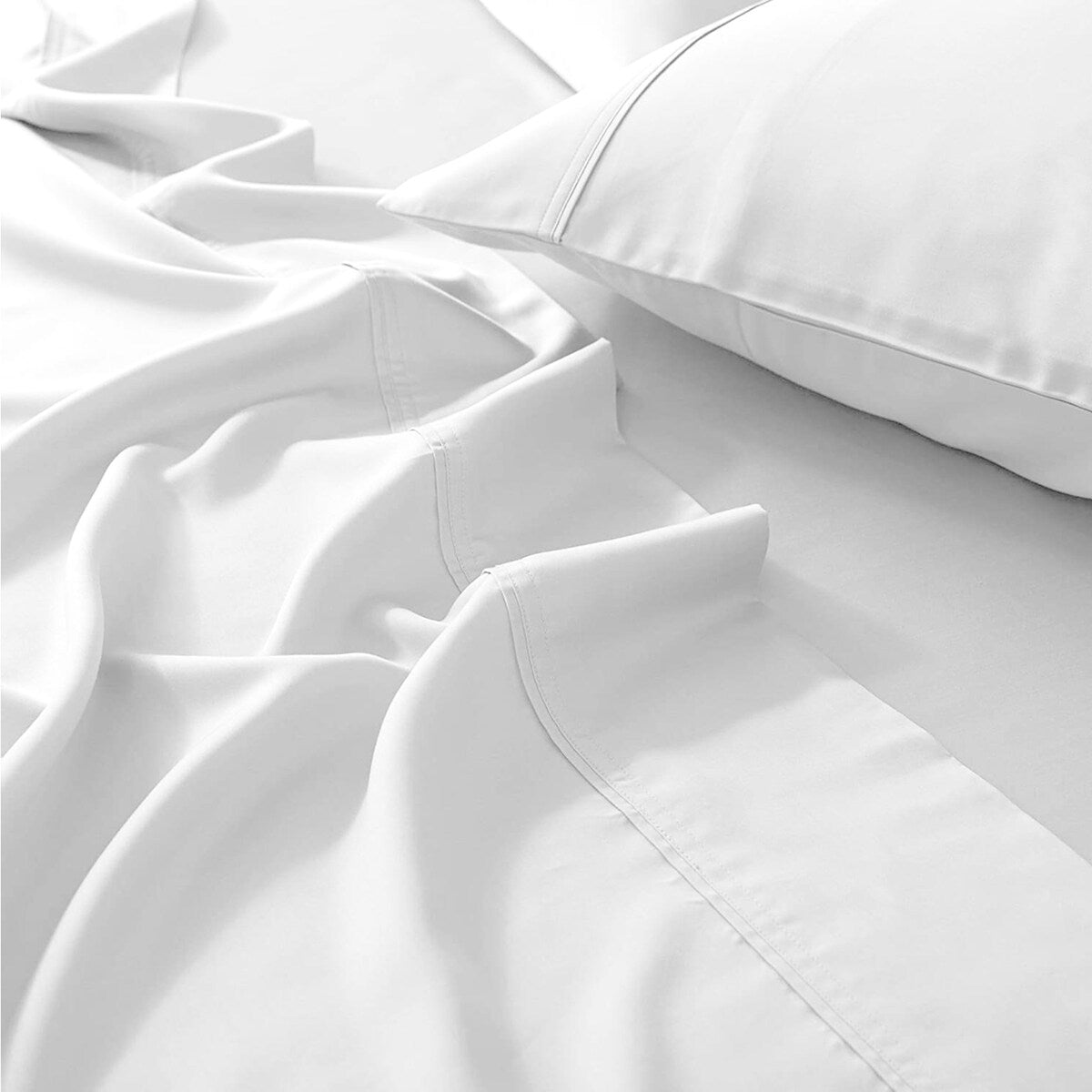 Parure de draps infroissables en mélange de coton de qualité supérieure Color Sense 1200 fils