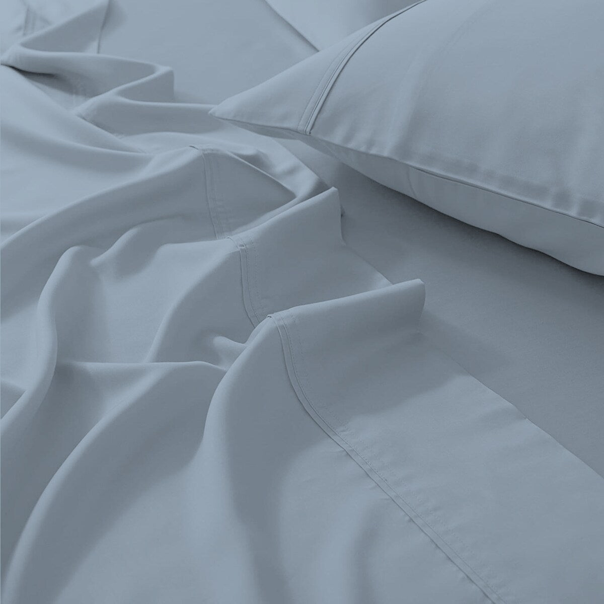Parure de draps infroissables en mélange de coton de qualité supérieure Color Sense 1200 fils
