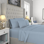 Parure de draps infroissables en mélange de coton de qualité supérieure Color Sense 1200 fils
