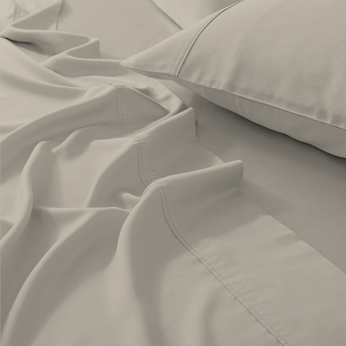 Parure de draps infroissables en mélange de coton de qualité supérieure Color Sense 1200 fils