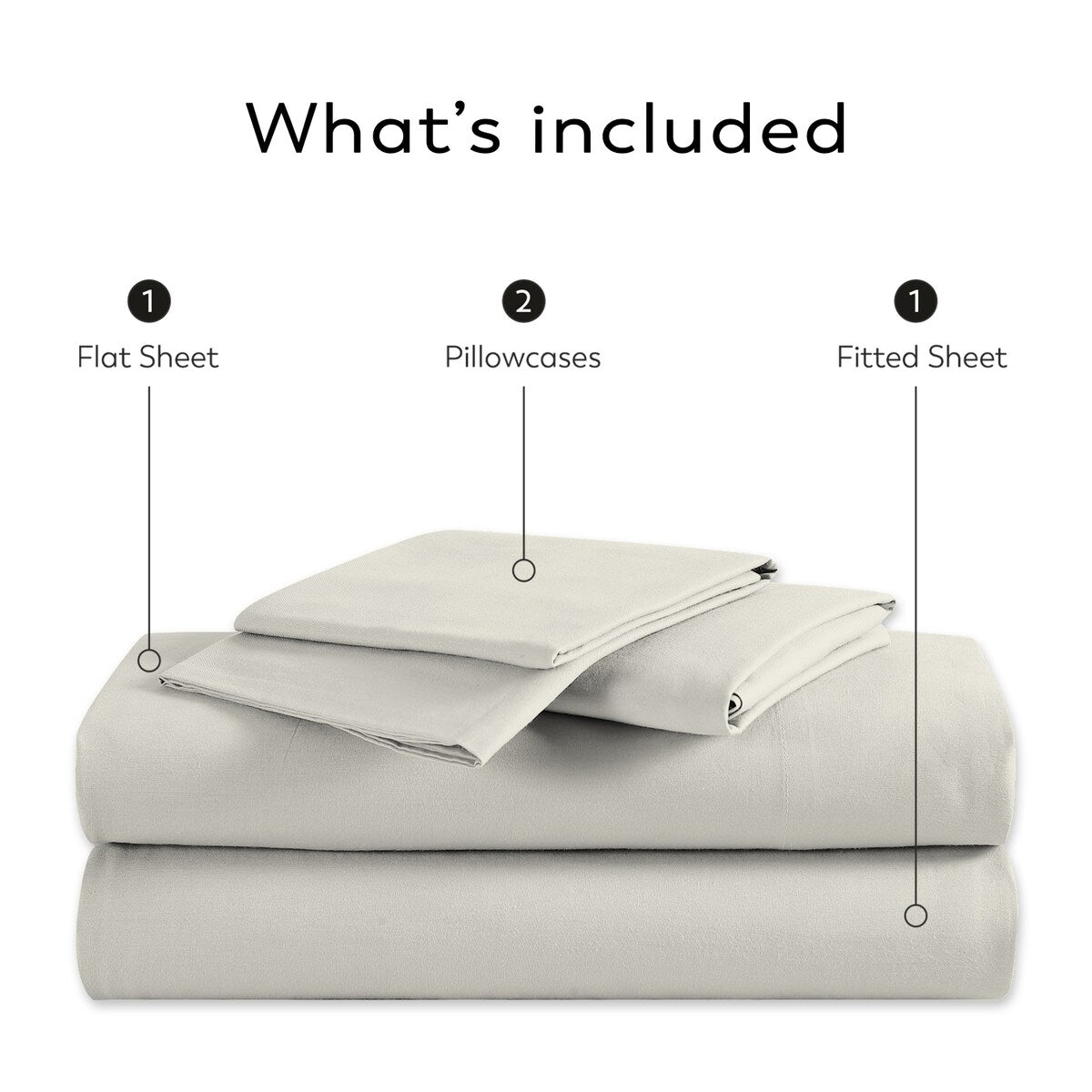 Parure de draps infroissables en mélange de coton de luxe Color Sense 800 fils
