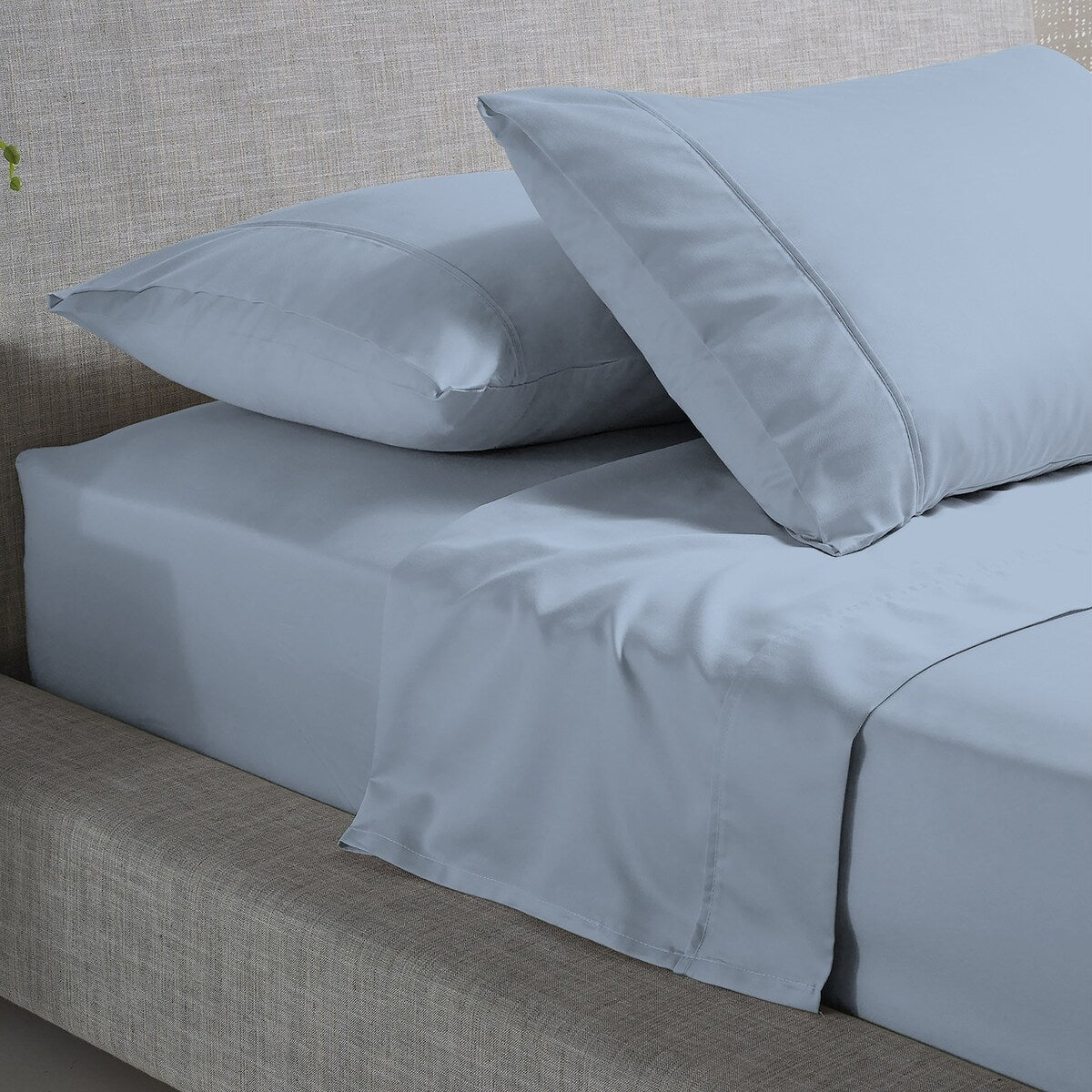 Parure de draps infroissables en mélange de coton de luxe Color Sense 800 fils