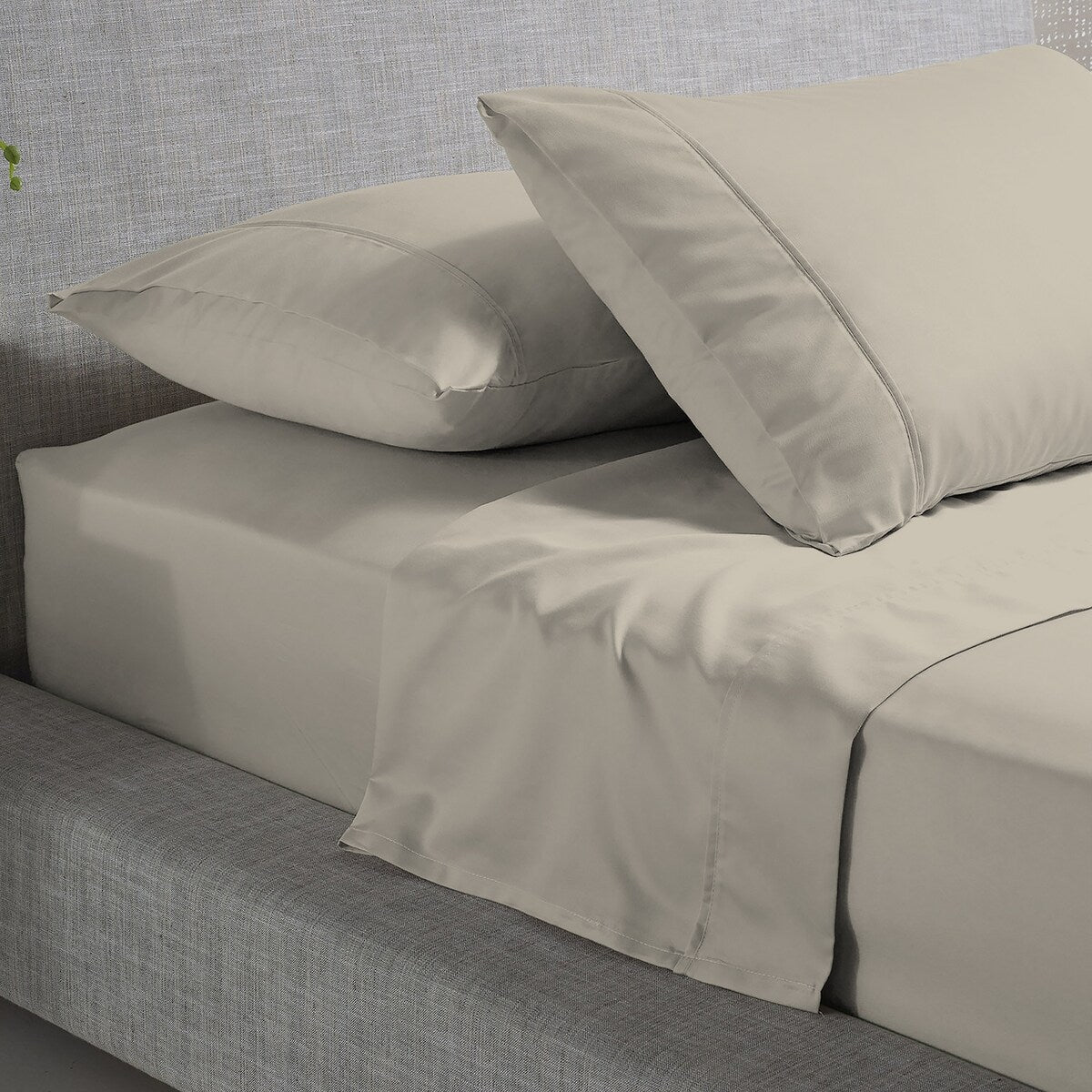 Parure de draps infroissables en mélange de coton de luxe Color Sense 800 fils