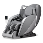Fauteuil de massage complet confortable avec commande vocale et rouleau chauffant pour les pieds