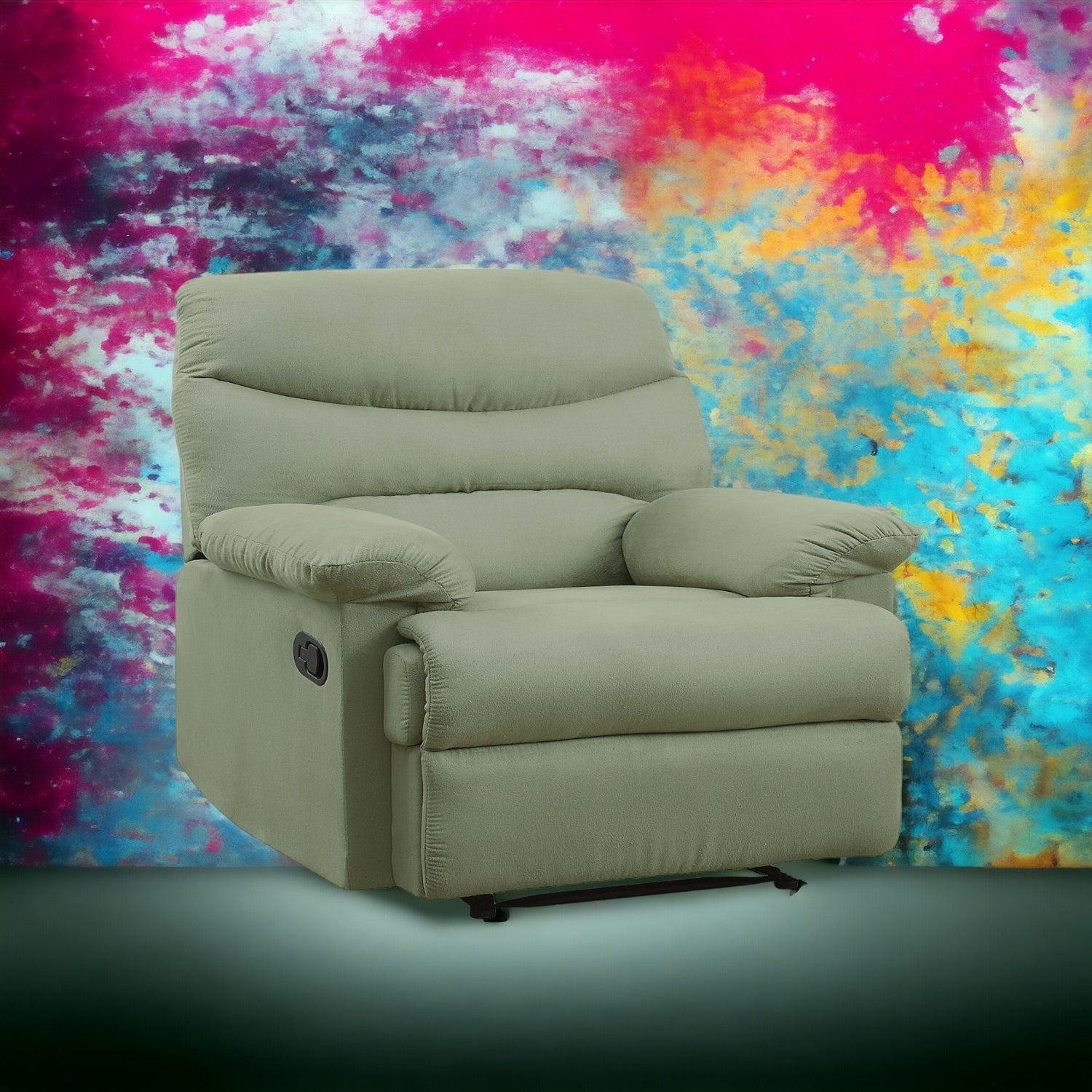 Fauteuil inclinable confortable en microfibre pour des moments de détente