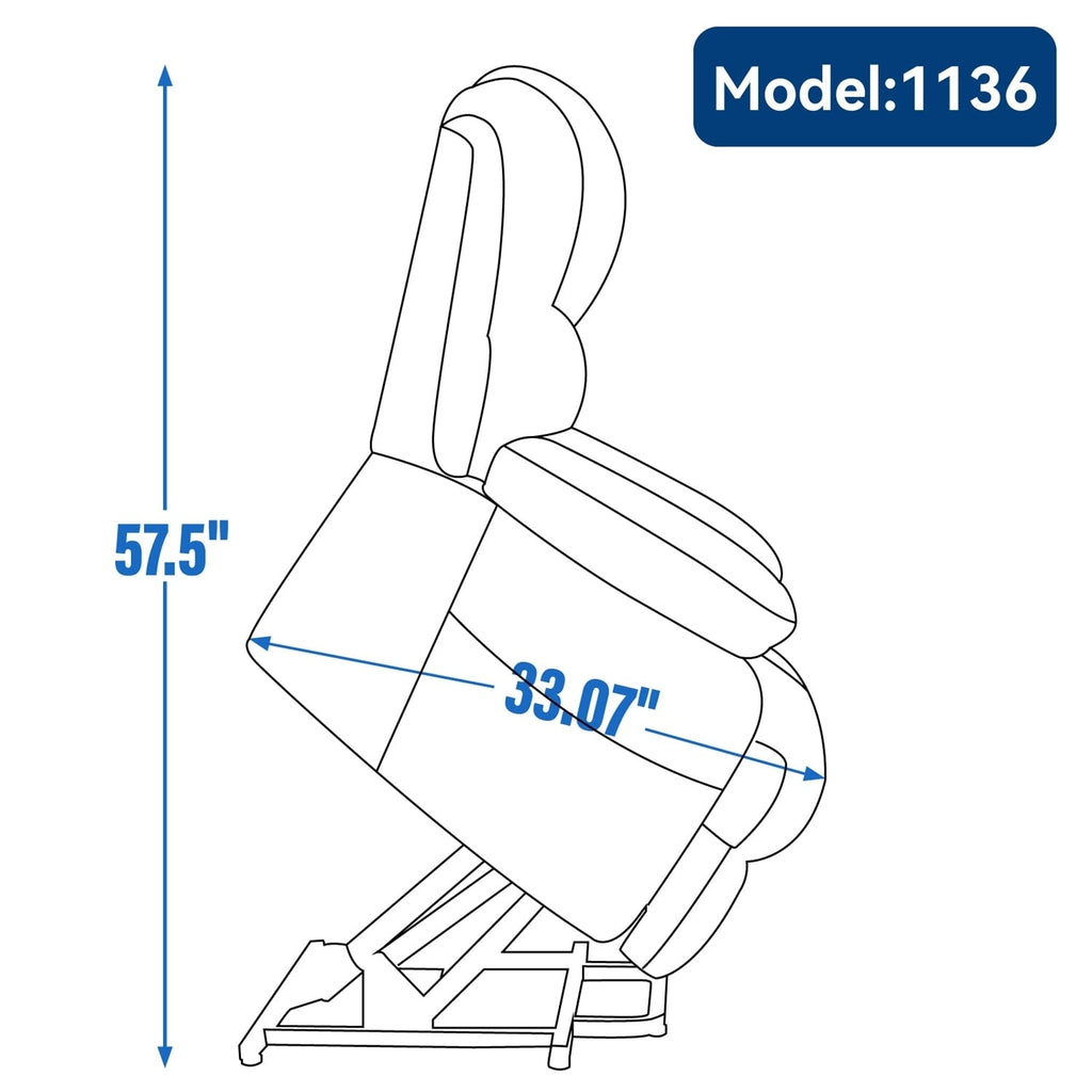 Fauteuil inclinable électrique confortable avec massage avancé