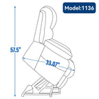 Fauteuil inclinable électrique confortable avec massage avancé
