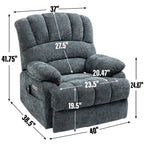 Fauteuil inclinable électrique confortable avec massage avancé