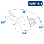Fauteuil inclinable électrique confortable avec massage avancé