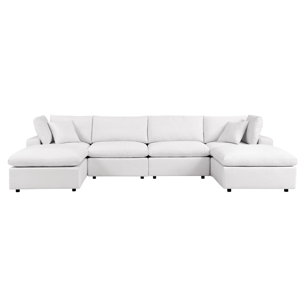 Canapé sectionnel de patio extérieur Commix 6 pièces