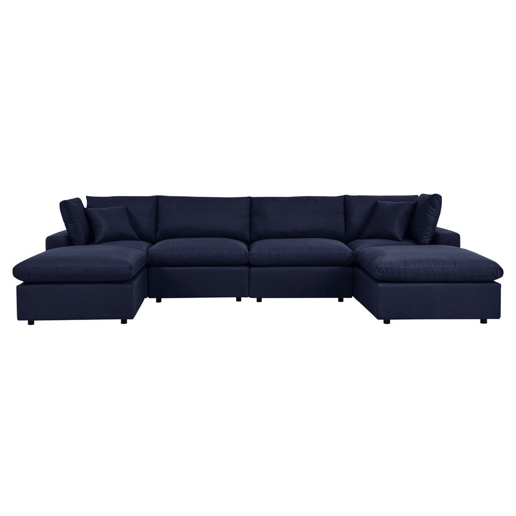 Canapé sectionnel de patio extérieur Commix 6 pièces