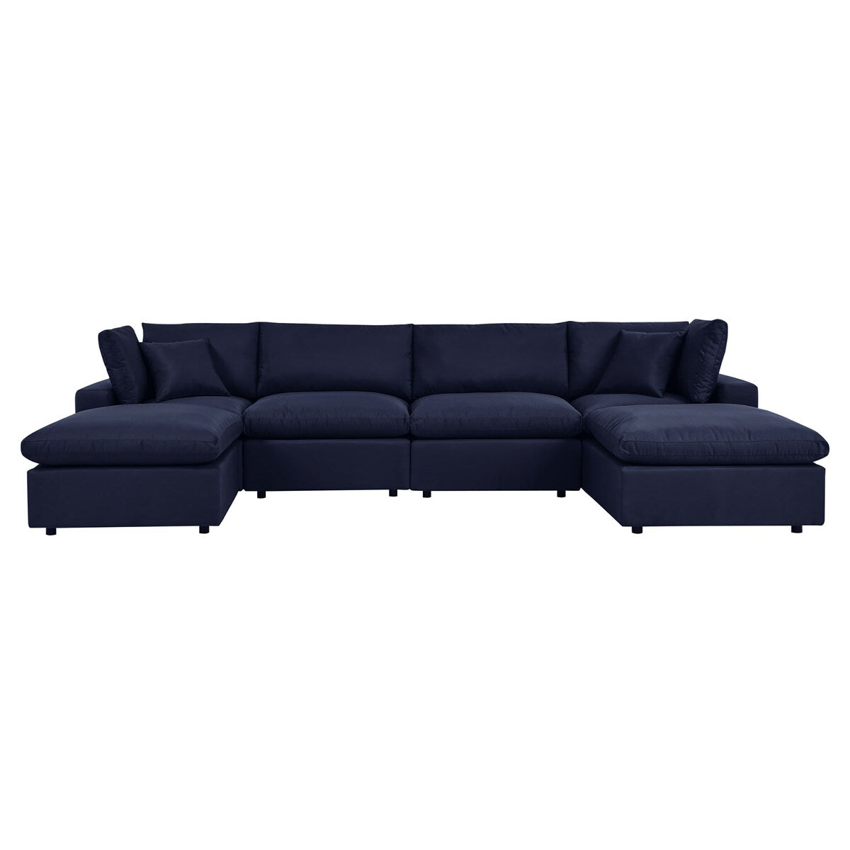 Canapé sectionnel de patio extérieur Commix 6 pièces