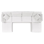 Canapé sectionnel de patio extérieur Commix 6 pièces