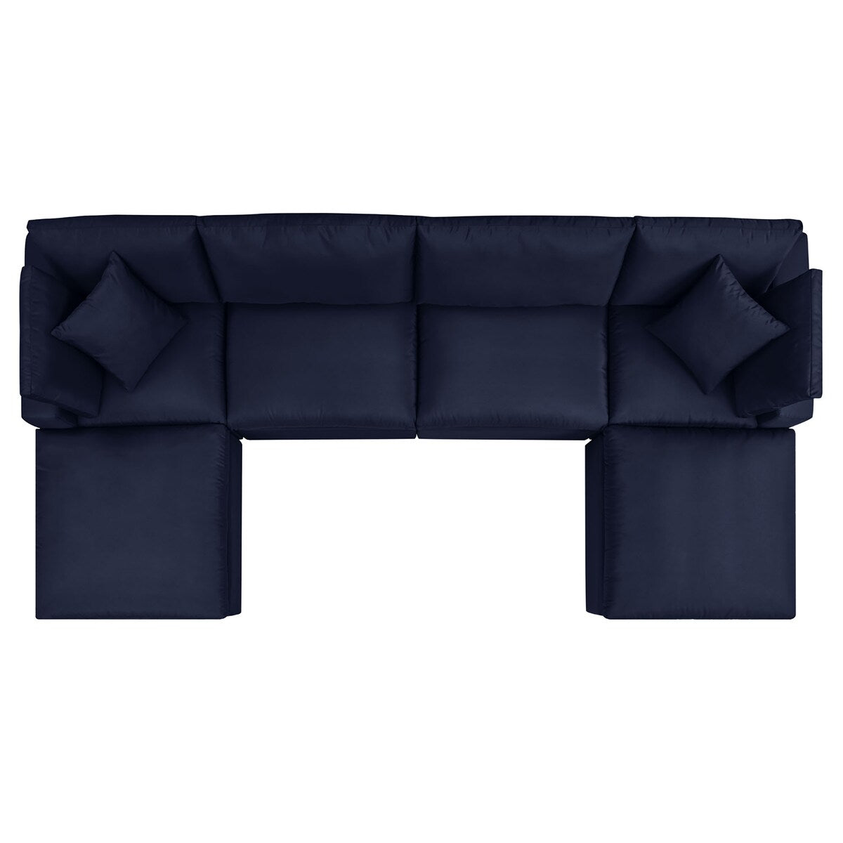 Canapé sectionnel de patio extérieur Commix 6 pièces
