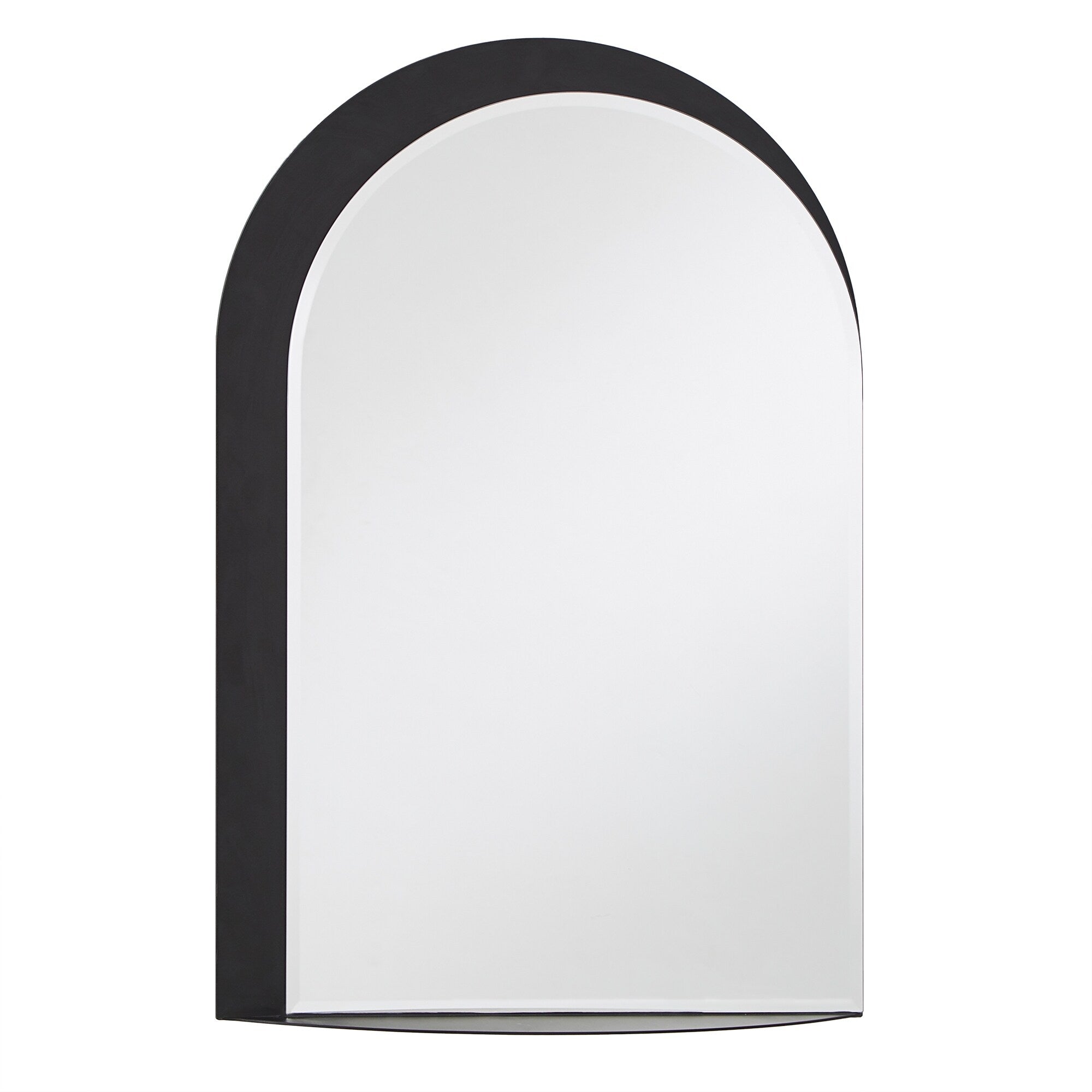 Miroir mural arqué en métal Concord avec étagère par iNSPIRE Q Bold