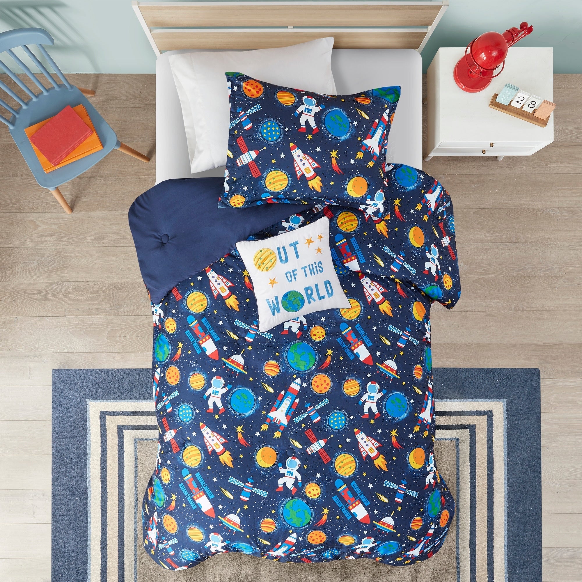 Parure de lit Conner Outer Space par Intelligent Design Kids